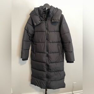 New Look Black Puffer Coat size 4